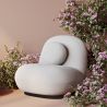 Fauteuil tapissé en tissu bouclé - Larry image 7