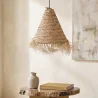 Lampe de plafond en sparte - Lampe suspendue de style boho Bali - Pitse image 7