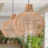  Lampe de plafond en rotin - Lampe suspendue au stile Boho Bali - Elan image 7