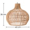  Lampe de plafond en rotin - Lampe suspendue au stile Boho Bali - Elan image 7