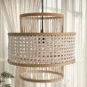 Lustre de plafond en rotin - Suspension de style Boho Bali - Yei image 7