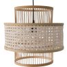 Lustre de plafond en rotin - Suspension de style Boho Bali - Yei image 7