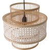 Lustre de plafond en rotin - Suspension de style Boho Bali - Yei image 7
