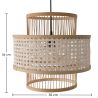 Lustre de plafond en rotin - Suspension de style Boho Bali - Yei image 7