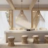 Lampe de plafond en rotin - Lampe suspendue de stile Boho Bali - Trui image 7