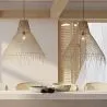 Lampe de plafond en rotin - Lampe suspendue de stile Boho Bali - Trui image 7