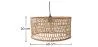Lampe de plafond en rotin - Lampe suspendue au stile Boho Bali - Beri image 7