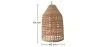 Lampe de plafond en rotin - Lampe suspendue de stile Boho Bali - Fai image 7