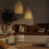 Lampe de plafond en rotin - Lampe suspendue de stile Boho Bali - Fai image 7