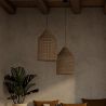 Lampe de plafond en rotin - Lampe suspendue de stile Boho Bali - Fai image 7