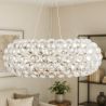 Lampe de plafond - Suspension en boules de verre cristal - 35cm - Savoni image 7