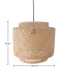 Lustre de plafond en bambou - Suspension de style Boho Bali - Hya image 7