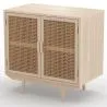 Buffet en Bois Naturel - Design Boho Bali - 2 Portes - Treys image 7