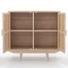 Buffet en Bois Naturel - Design Boho Bali - 2 Portes - Treys image 7