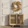 Buffet en Bois Naturel - Design Boho Bali - 2 Portes - Treys image 7