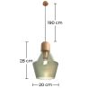 Lampe à suspension - Lampe Style Cristal Moderne - Hewl image 7