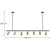 Spot sur Rail - Lampe 7 Spots Orientables - 140CM image 7