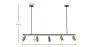 Spot sur Rail - Lampe 5 Spots Orientables - 110CM image 7