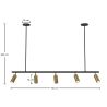 Spot sur Rail - Lampe 5 Spots Orientables - 110CM image 7