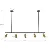Spot sur Rail - Lampe 5 Spots Orientables - 110CM image 7