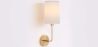 Applique Murale - Lampe Doré avec Abat-Jour en Tissu - Miu image 7