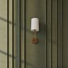 Applique Murale - Lampe Doré avec Abat-Jour en Tissu - Miu image 7