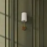 Applique Murale - Lampe Doré avec Abat-Jour en Tissu - Miu image 7