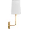 Applique Murale - Lampe Doré avec Abat-Jour en Tissu - Miu image 7