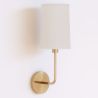 Applique Murale - Lampe Doré avec Abat-Jour en Tissu - Miu image 7