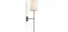 Applique Murale - Lampe Noire avec Abat-Jour en Tissu - Dena image 7