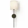 Applique Murale - Lampe Noire avec Abat-Jour en Tissu - Dena image 7