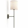 Applique Murale - Lampe Noire avec Abat-Jour en Tissu - Dena image 7