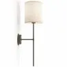 Applique Murale - Lampe Noire avec Abat-Jour en Tissu - Dena image 7