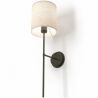 Applique Murale - Lampe Noire avec Abat-Jour en Tissu - Dena image 7