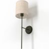 Applique Murale - Lampe Noire avec Abat-Jour en Tissu - Dena image 7