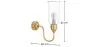 Applique Murale Chandelier - Lampe Dorée - Driss image 7
