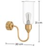 Applique Murale Chandelier - Lampe Dorée - Driss image 7