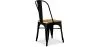 Chaise de salle à manger - Design industriel - Bois et acier - Stylix image 7