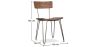 Lot de 2 chaises de salle à manger en bois - Design industriel - Hairpin image 7