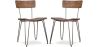 Lot de 2 chaises de salle à manger en bois - Design industriel - Hairpin image 7