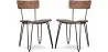 Lot de 2 chaises de salle à manger en bois - Design industriel - Hairpin image 7