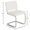 Chaise de salle à manger En Bouclette Fausse Fourrure Tapissée - Boucles Blanches - Henr image 7