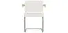 Chaise de salle à manger avec accoudoirs En Bouclette Fausse Fourrure Tapissée - Boucles Blanches - Henr image 7