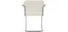 Chaise de salle à manger avec accoudoirs En Bouclette Fausse Fourrure Tapissée - Boucles Blanches - Henr image 7