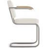Chaise de salle à manger avec accoudoirs En Bouclette Fausse Fourrure Tapissée - Boucles Blanches - Henr image 7