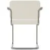 Chaise de salle à manger avec accoudoirs En Bouclette Fausse Fourrure Tapissée - Boucles Blanches - Henr image 7