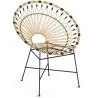  Chaise d'extérieur ronde en rotin synthétique - Design Boho Bali - Elsa image 7
