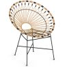  Chaise d'extérieur ronde en rotin synthétique - Design Boho Bali - Elsa image 7
