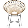  Chaise d'extérieur ronde en rotin synthétique - Design Boho Bali - Elsa image 7