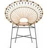  Chaise d'extérieur ronde en rotin synthétique - Design Boho Bali - Elsa image 7
